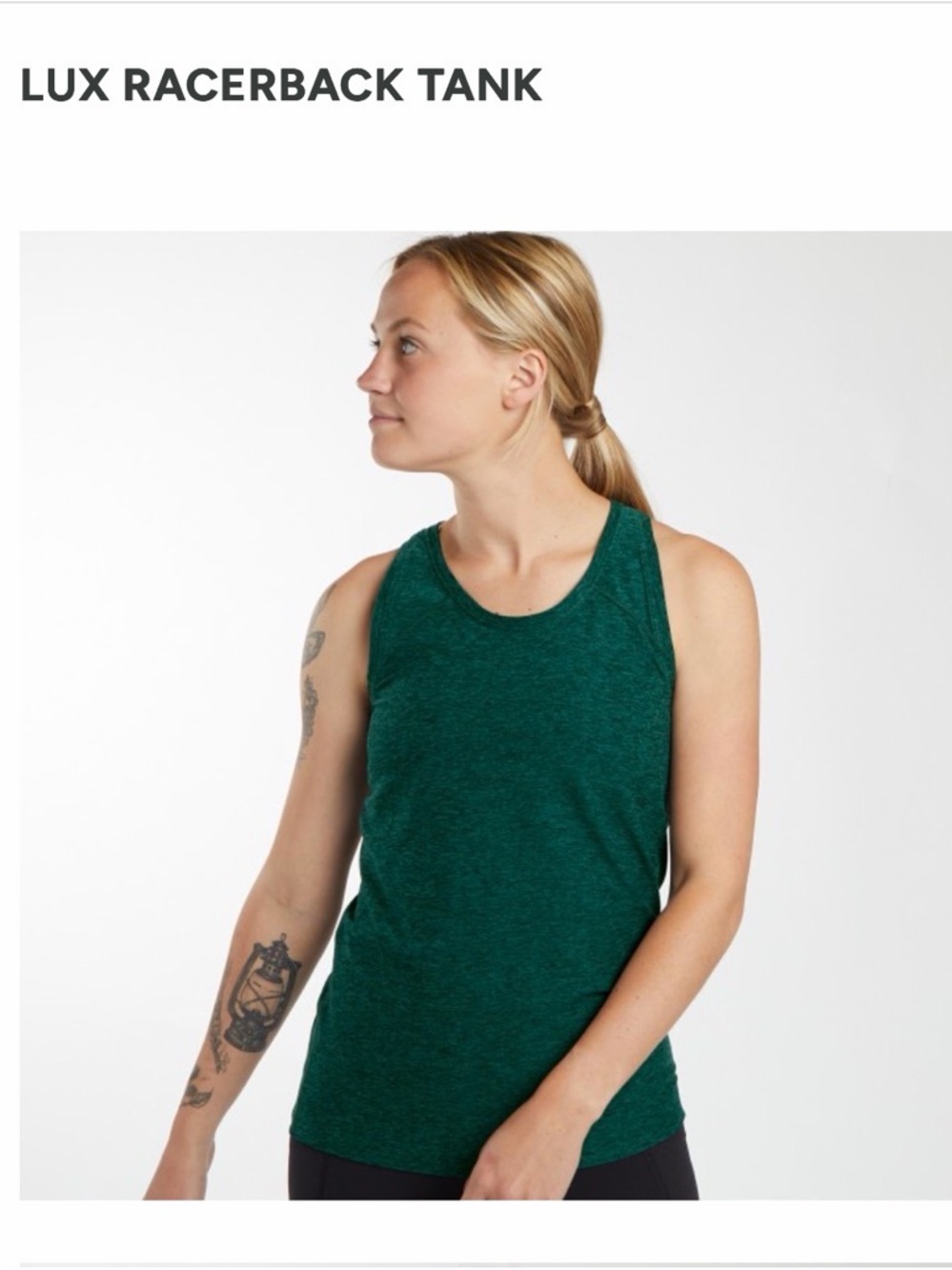 Oiselle lux layering tank
